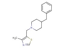 4-benzyl-1-[(4-methyl-1,3-thiazol-5-yl)methyl]piperidine trifluoroacetate