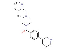1-[(3-methylpyridin-2-yl)methyl]-4-(4-piperidin-3-ylbenzoyl)piperazine