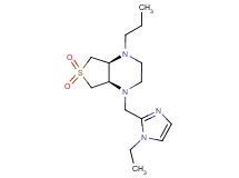 (4aS*,7aR*)-1-[(1-ethyl-1H-imidazol-2-yl)methyl]-4-propyloctahydrothieno[3,4-b]pyrazine 6,6-dioxide