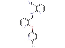 2-[({2-[(6-methylpyridin-3-yl)oxy]pyridin-3-yl}methyl)amino]nicotinonitrile