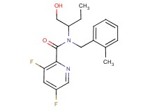 3,5-difluoro-N-[1-(hydroxymethyl)propyl]-N-(2-methylbenzyl)pyridine-2-carboxamide