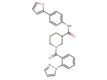 N-[4-(2-furyl)phenyl]-1-[2-(1H-pyrazol-1-yl)benzoyl]-3-piperidinecarboxamide