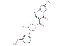 6-{[(3R*,4S*)-3-amino-4-(3-methoxyphenyl)pyrrolidin-1-yl]carbonyl}-2-methylpyrazolo[1,5-a]pyrimidin-7(4H)-one
