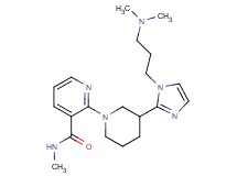 2-(3-{1-[3-(dimethylamino)propyl]-1H-imidazol-2-yl}-1-piperidinyl)-N-methylnicotinamide