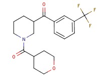[1-(tetrahydro-2H-pyran-4-ylcarbonyl)-3-piperidinyl][3-(trifluoromethyl)phenyl]methanone