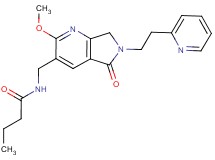 N-{[2-methoxy-5-oxo-6-(2-pyridin-2-ylethyl)-6,7-dihydro-5H-pyrrolo[3,4-b]pyridin-3-yl]methyl}butanamide