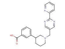 3-{1-[(2-pyridin-2-ylpyrimidin-5-yl)methyl]piperidin-3-yl}benzoic acid