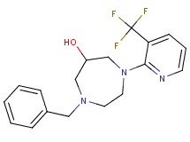1-benzyl-4-[3-(trifluoromethyl)-2-pyridinyl]-1,4-diazepan-6-ol