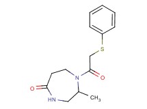 2-methyl-1-[(phenylthio)acetyl]-1,4-diazepan-5-one