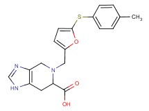 5-({5-[(4-methylphenyl)thio]-2-furyl}methyl)-4,5,6,7-tetrahydro-1H-imidazo[4,5-c]pyridine-6-carboxylic acid