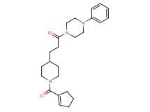1-{3-[1-(1-cyclopenten-1-ylcarbonyl)-4-piperidinyl]propanoyl}-4-phenylpiperazine