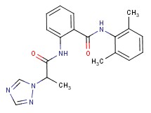 N-(2,6-dimethylphenyl)-2-{[2-(1H-1,2,4-triazol-1-yl)propanoyl]amino}benzamide
