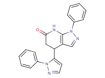 1-phenyl-4-(1-phenyl-1H-pyrazol-5-yl)-1,4,5,7-tetrahydro-6H-pyrazolo[3,4-b]pyridin-6-one