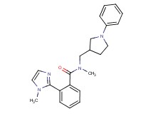 N-methyl-2-(1-methyl-1H-imidazol-2-yl)-N-[(1-phenyl-3-pyrrolidinyl)methyl]benzamide