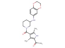 1-(4-{[3-(2,3-dihydro-1,4-benzodioxin-6-ylamino)-1-piperidinyl]carbonyl}-3,5-dimethyl-1H-pyrrol-2-yl)ethanone