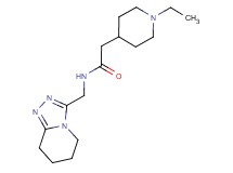 2-(1-ethyl-4-piperidinyl)-N-(5,6,7,8-tetrahydro[1,2,4]triazolo[4,3-a]pyridin-3-ylmethyl)acetamide