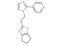 2-[2-(2-pyridin-4-yl-1H-imidazol-1-yl)ethyl]-5,6-dihydro-4H-cyclopenta[d][1,3]thiazole