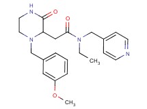 N-ethyl-2-[1-(3-methoxybenzyl)-3-oxo-2-piperazinyl]-N-(4-pyridinylmethyl)acetamide