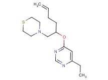 4-{2-[(6-ethylpyrimidin-4-yl)oxy]hex-5-en-1-yl}thiomorpholine