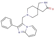 8-[(2-phenylimidazo[1,2-a]pyridin-3-yl)methyl]-2,8-diazaspiro[4.5]decan-3-one