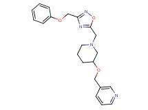 3-{[(1-{[3-(phenoxymethyl)-1,2,4-oxadiazol-5-yl]methyl}-3-piperidinyl)oxy]methyl}pyridine