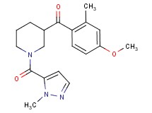 (4-methoxy-2-methylphenyl){1-[(1-methyl-1H-pyrazol-5-yl)carbonyl]-3-piperidinyl}methanone
