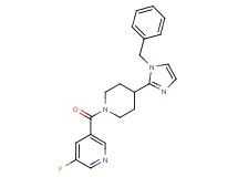3-{[4-(1-benzyl-1H-imidazol-2-yl)-1-piperidinyl]carbonyl}-5-fluoropyridine