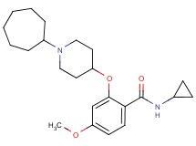 2-[(1-cycloheptyl-4-piperidinyl)oxy]-N-cyclopropyl-4-methoxybenzamide