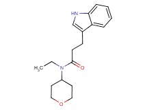 N-ethyl-3-(1H-indol-3-yl)-N-(tetrahydro-2H-pyran-4-yl)propanamide