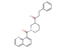 3-phenyl-1-[1-(8-quinolinylcarbonyl)-3-piperidinyl]-1-propanone
