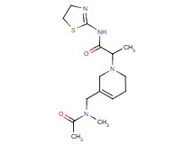 2-[5-{[acetyl(methyl)amino]methyl}-3,6-dihydropyridin-1(2H)-yl]-N-(4,5-dihydro-1,3-thiazol-2-yl)propanamide