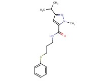 3-isopropyl-1-methyl-N-[3-(phenylthio)propyl]-1H-pyrazole-5-carboxamide