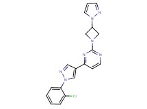 4-[1-(2-chlorophenyl)-1H-pyrazol-4-yl]-2-[3-(1H-pyrazol-1-yl)azetidin-1-yl]pyrimidine