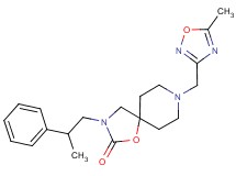 8-[(5-methyl-1,2,4-oxadiazol-3-yl)methyl]-3-(2-phenylpropyl)-1-oxa-3,8-diazaspiro[4.5]decan-2-one