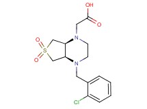 [(4aR*,7aS*)-4-(2-chlorobenzyl)-6,6-dioxidohexahydrothieno[3,4-b]pyrazin-1(2H)-yl]acetic acid