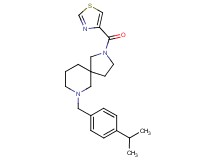 7-(4-isopropylbenzyl)-2-(1,3-thiazol-4-ylcarbonyl)-2,7-diazaspiro[4.5]decane