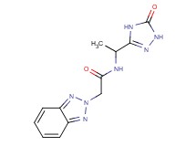 2-(2H-1,2,3-benzotriazol-2-yl)-N-[1-(5-oxo-4,5-dihydro-1H-1,2,4-triazol-3-yl)ethyl]acetamide