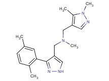 1-[3-(2,5-dimethylphenyl)-1H-pyrazol-4-yl]-N-[(1,5-dimethyl-1H-pyrazol-4-yl)methyl]-N-methylmethanamine