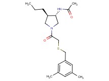 N-((3S*,4R*)-1-{[(3,5-dimethylbenzyl)thio]acetyl}-4-propyl-3-pyrrolidinyl)acetamide
