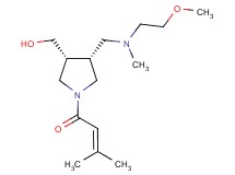 [(3R*,4R*)-4-{[(2-methoxyethyl)(methyl)amino]methyl}-1-(3-methyl-2-butenoyl)-3-pyrrolidinyl]methanol