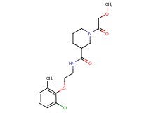 N-[2-(2-chloro-6-methylphenoxy)ethyl]-1-(methoxyacetyl)-3-piperidinecarboxamide
