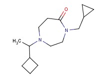 1-(1-cyclobutylethyl)-4-(cyclopropylmethyl)-1,4-diazepan-5-one