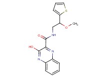 3-hydroxy-N-[2-methoxy-2-(2-thienyl)ethyl]-2-quinoxalinecarboxamide