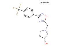(3R)-1-({3-[4-(trifluoromethyl)phenyl]-1,2,4-oxadiazol-5-yl}methyl)-3-pyrrolidinol