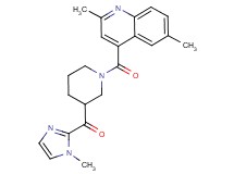 {1-[(2,6-dimethyl-4-quinolinyl)carbonyl]-3-piperidinyl}(1-methyl-1H-imidazol-2-yl)methanone