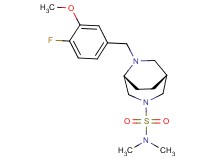 (1R*,5R*)-6-(4-fluoro-3-methoxybenzyl)-N,N-dimethyl-3,6-diazabicyclo[3.2.2]nonane-3-sulfonamide