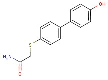 2-[(4'-hydroxybiphenyl-4-yl)thio]acetamide