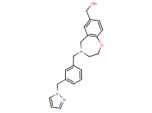 {4-[3-(1H-pyrazol-1-ylmethyl)benzyl]-2,3,4,5-tetrahydro-1,4-benzoxazepin-7-yl}methanol