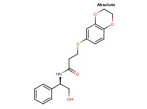 3-(2,3-dihydro-1,4-benzodioxin-6-ylthio)-N-[(1R)-2-hydroxy-1-phenylethyl]propanamide