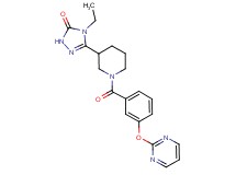4-ethyl-5-{1-[3-(pyrimidin-2-yloxy)benzoyl]piperidin-3-yl}-2,4-dihydro-3H-1,2,4-triazol-3-one